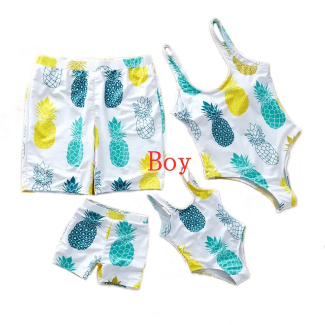 Parent Child Swimsuit Euro American Letter Parent Child Swimsuit Beach Swimsuit Boy 4 5Y - Shop at LoveMi
