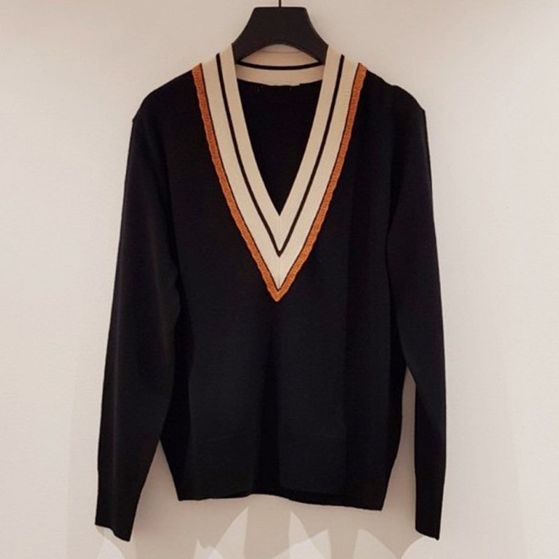 Collegiate V-Neck Sweater