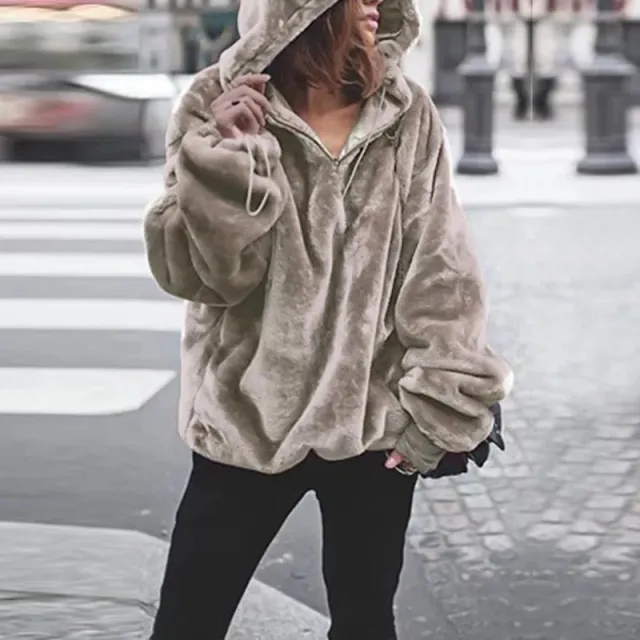 Women's sweater coat Light Brown - Shop at LoveMi