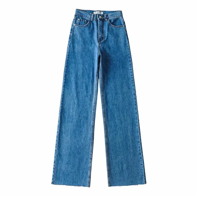Light color retro high waist jeans women new style Dark Blue - Shop at LoveMi