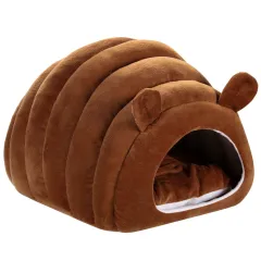 Pet nest pad winter warm cat nest - Brown - View 1