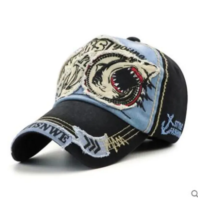 Casual all match fashionable denim cap Dark Blue - Shop at LoveMi