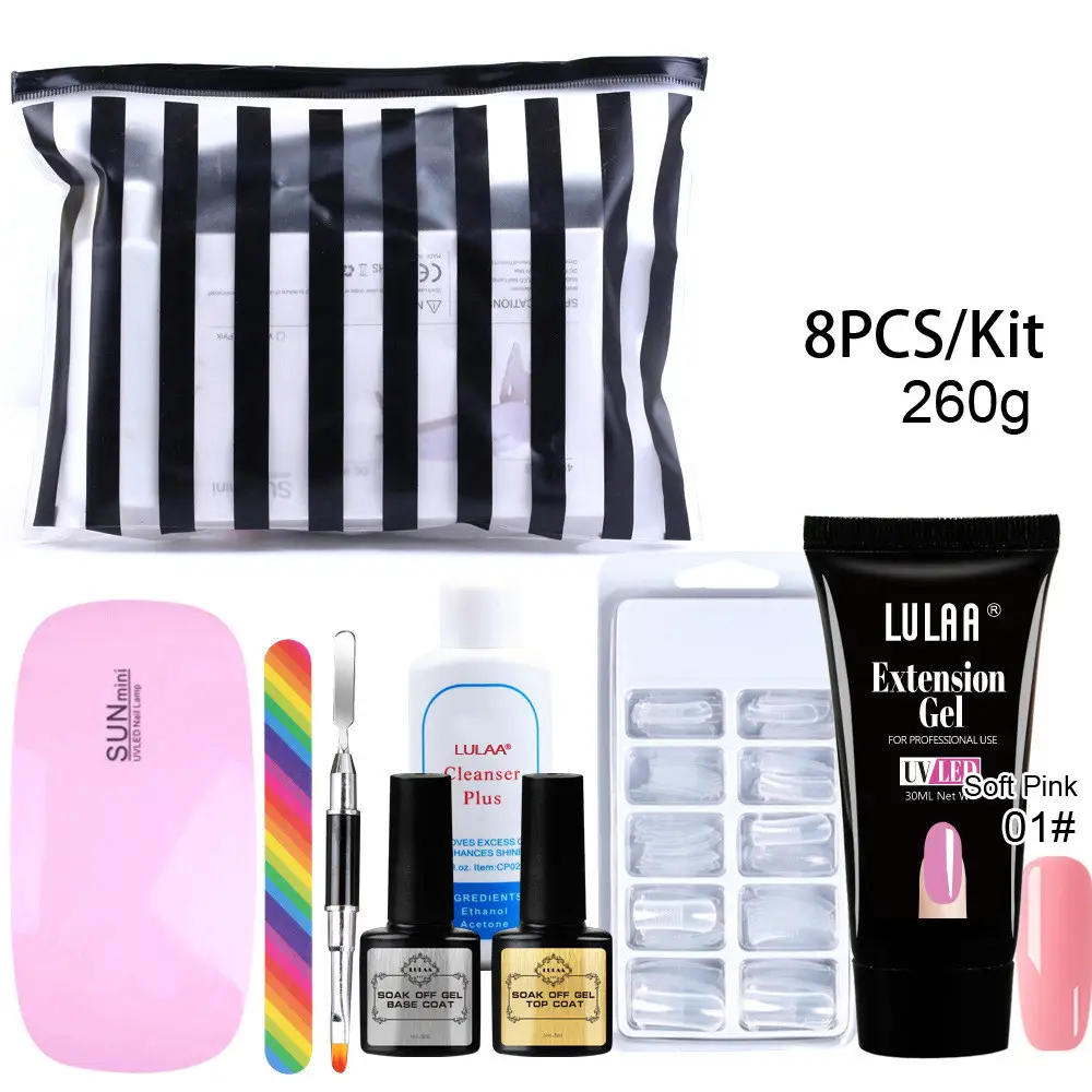 Free paper support crystal extension glue set