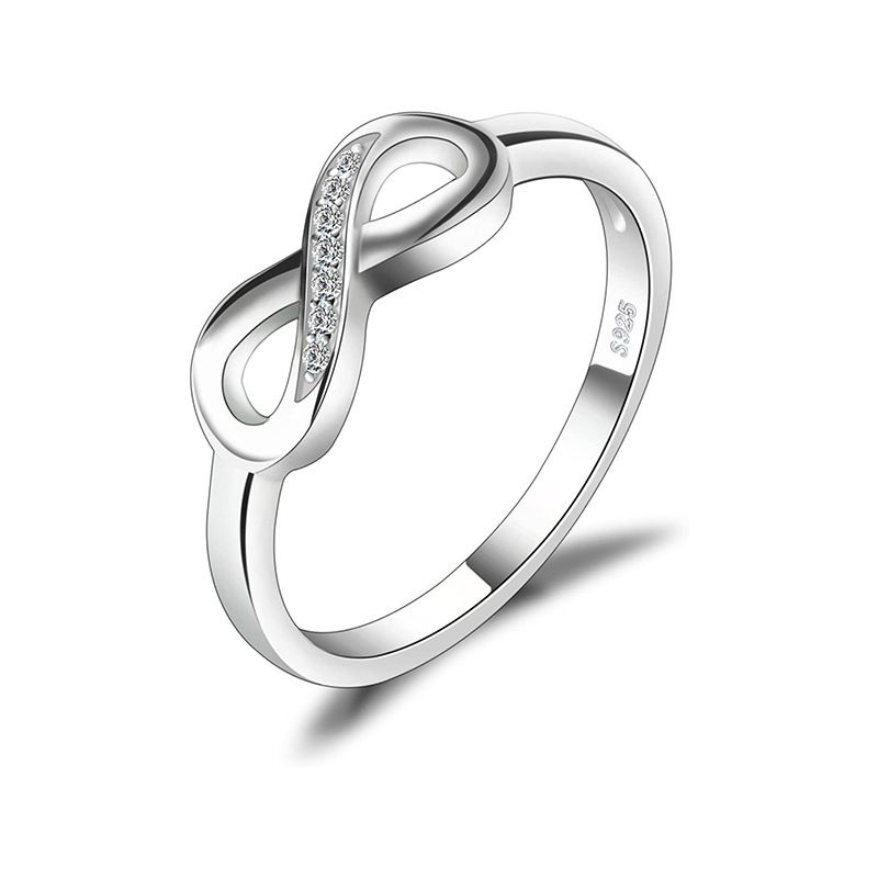 S925 Sterling Silver 8 Ring