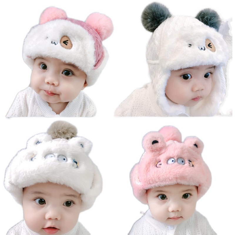 Plush baby hat