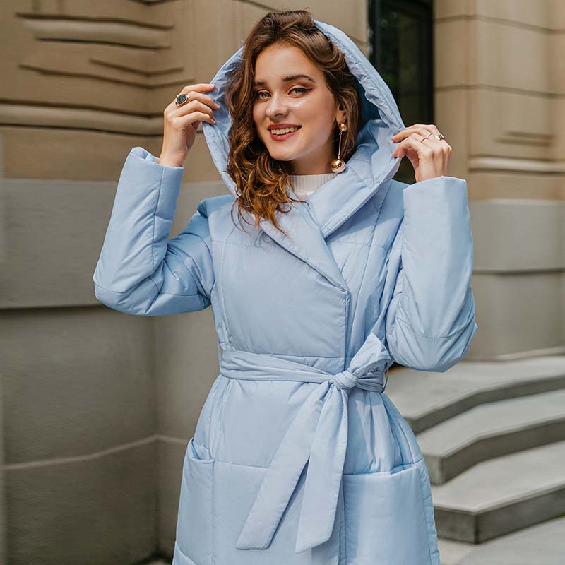 Hooded padded jacket