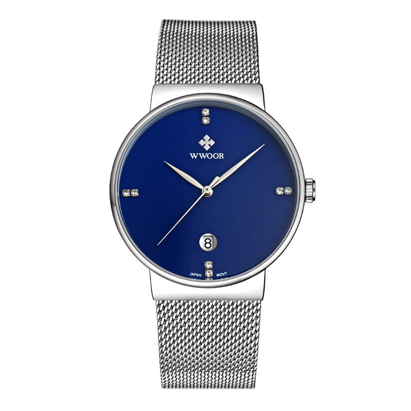 WWOOR grip love men's quartz men's watch simple calendar waterproof watch
