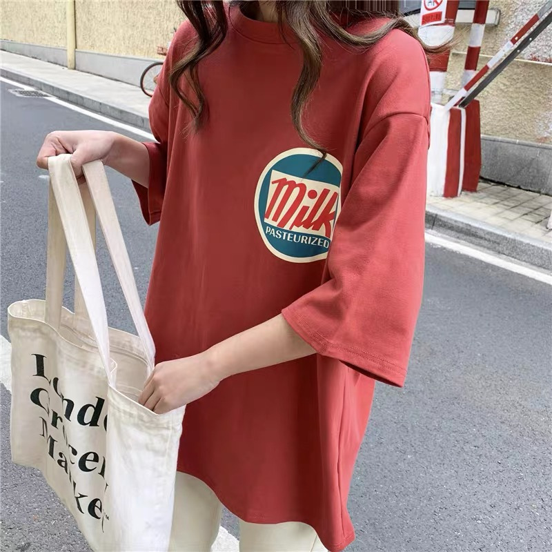 Student Korean Style Loose Wild Tide Ins Harajuku Bf Top