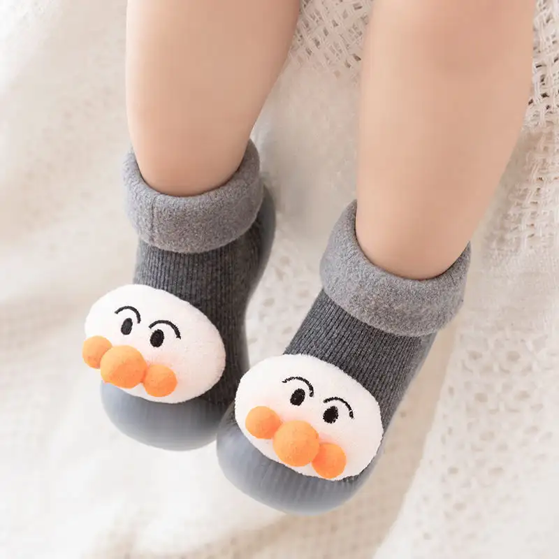 Baby toddler shoes, soft sole, non-slip and velvet shoes