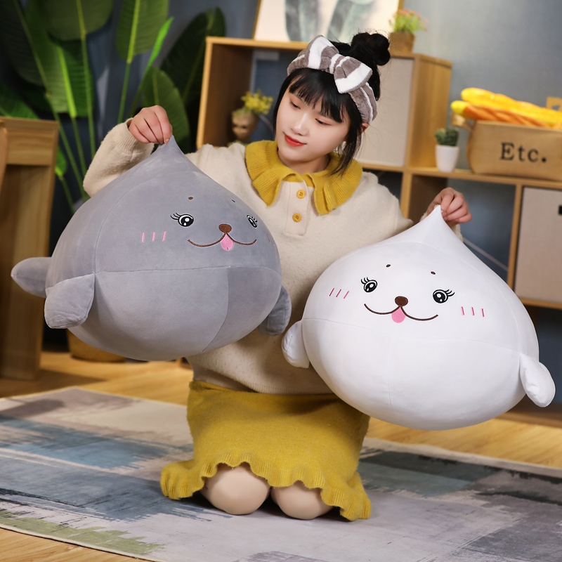 Cute And Cute Down Cotton Seal Pillow Plush doll