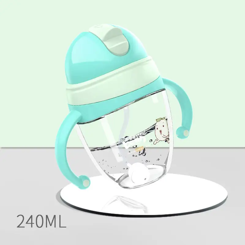 Children drinking straw cup