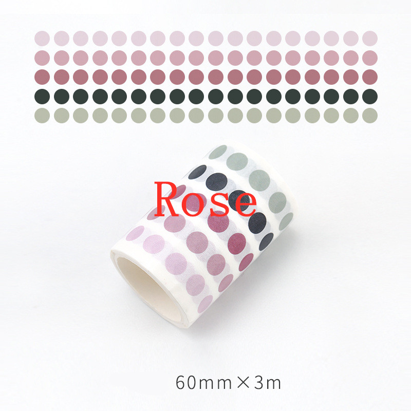 Color Dots, Dots And Paper Tape Of Gradual Change Salt Hand Account Materials