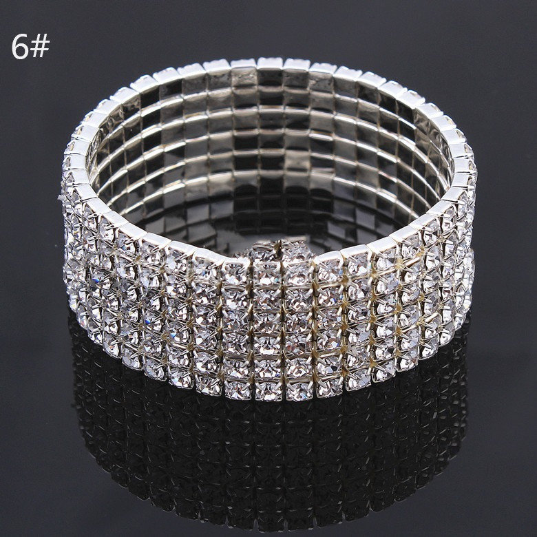 Flash Diamond Elastic Bracelet Korean Version Full Diamond New Bracelet