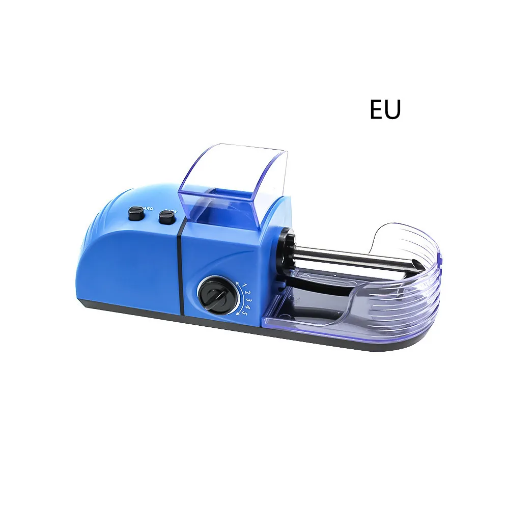Portable 8mm Electric Automatic Cigarette Rolling Machine - Blue