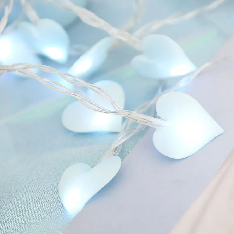 Led Lights Curtain Lights Fabric Peach Heart String Lights – image 5