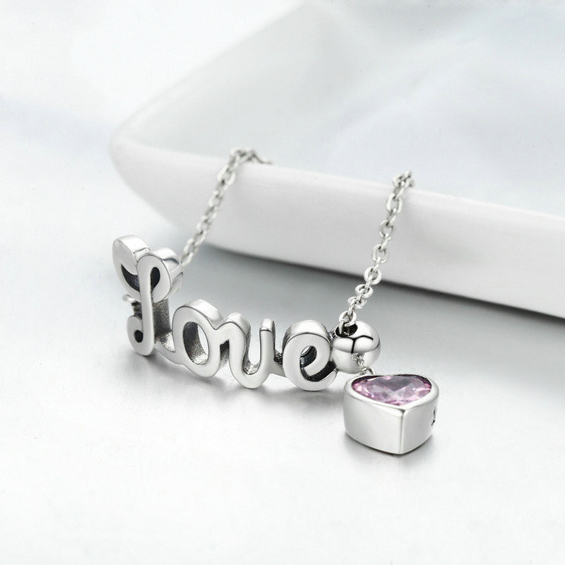 Ladies 925 Silver Beautiful Love Chain Ring