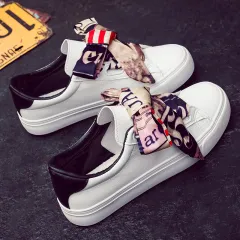 Ethnic Style Ribbon Casual Women's Shoes - Black - View 1