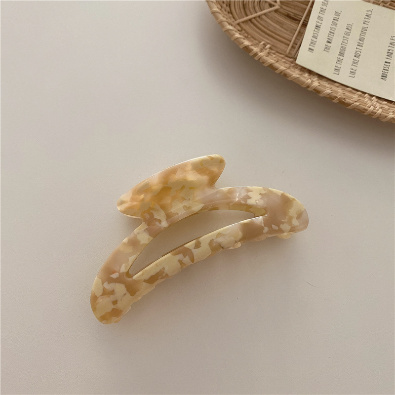 Retro Color Plate Bathing Hair Clip Behind The Head Of The Moon Type D - Shop at LoveMi