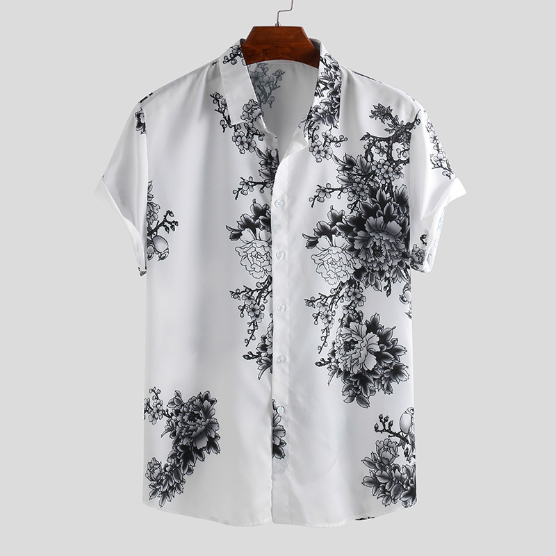Hawaiian Short Sleeve 3D Printed Casual Men's Shirt