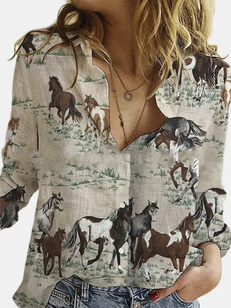 Flow Digital Printing Long Sleeve Shirt