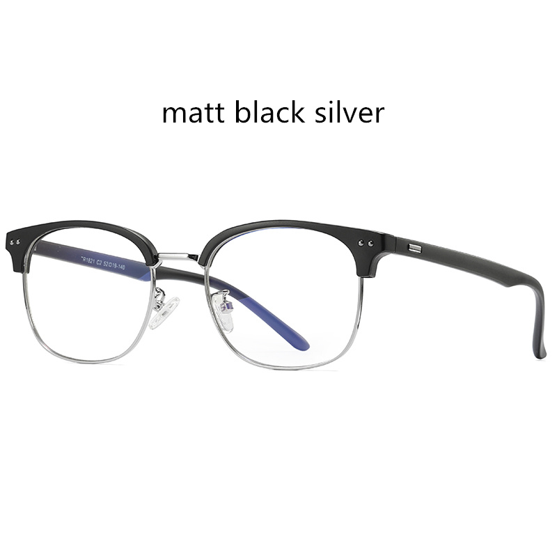 Matt black silver