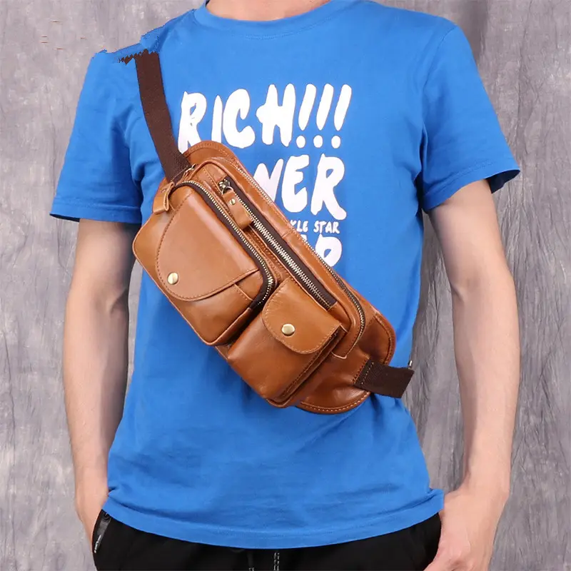 Outdoor Leisure Leather Retro Fashion Multifunctional Waist