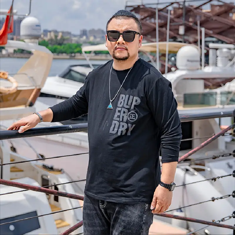 Men's Plus Size Casual Crew Neck Printed T-shirt
