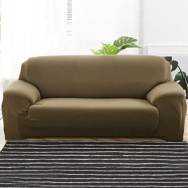 Stretch Sofa Cover All inclusive Solid Color Fabric Sofa Cover Towel H - Shop at LoveMi