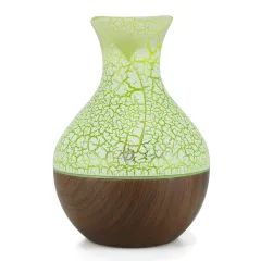 Vase Usb Humidifier Household Wood Grain Aromatherapy - Brown - View 1