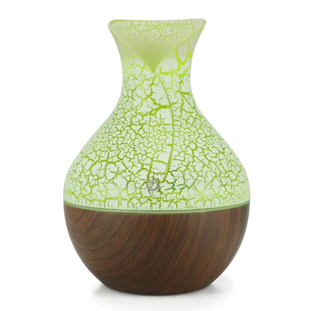 Vase Usb Humidifier Household Wood Grain Aromatherapy Brown - Shop at LoveMi
