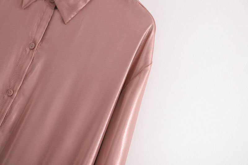 Mid-Length Solid Color Stand-Up Collar Temperament Dress