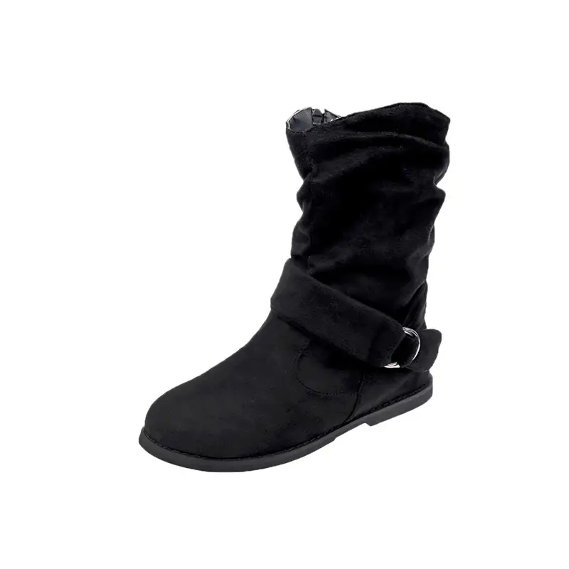 New Season European And American Round Head Suede