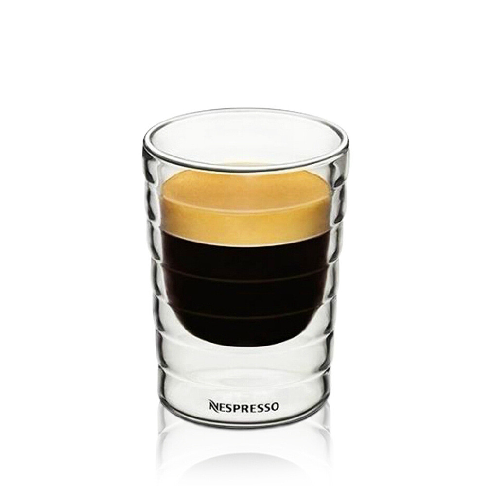 Tazza Caffè Nespresso Resistente al Calore Doppia Parete Tazza Tè Vetro 150ml - Foto 3 di 3