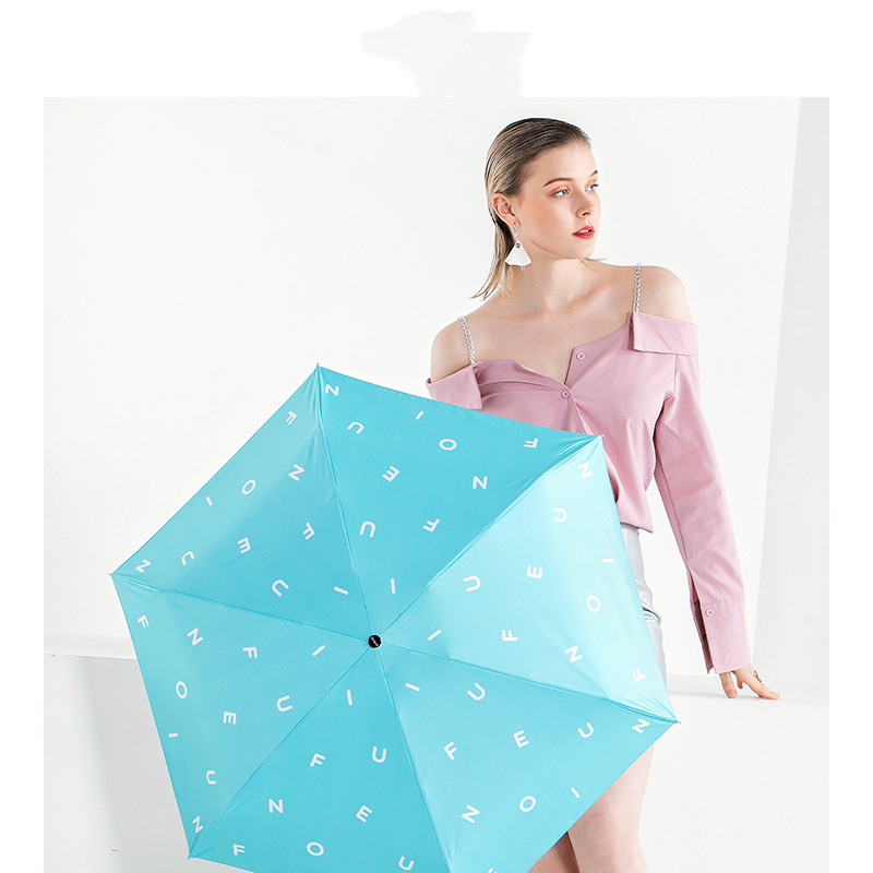 Five-Fold Umbrella Sunshade And Anti-Ultraviolet Female Dual-Use Umbrella