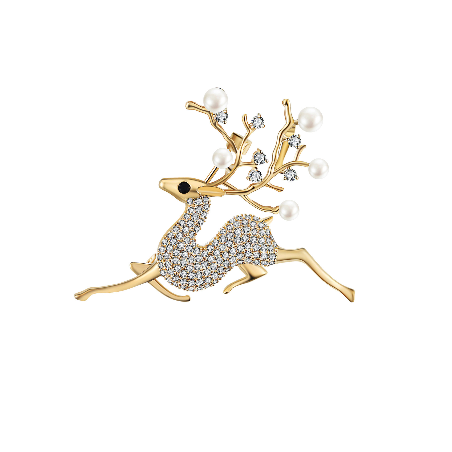 All-match Brooch With Full Diamond Luxury Temperament