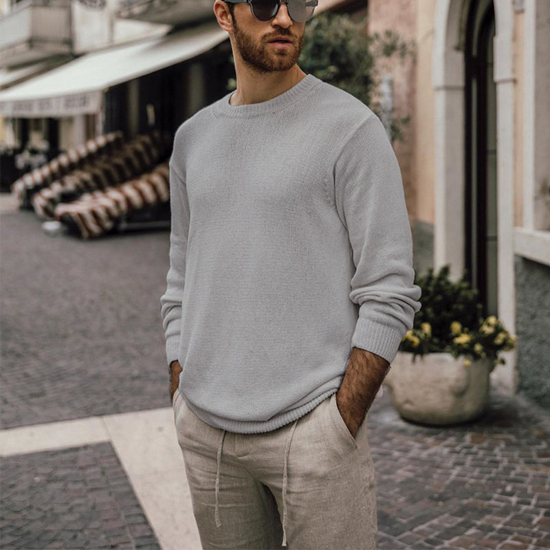 New Autumn and Winter Long-Sleeved knitted Pullover