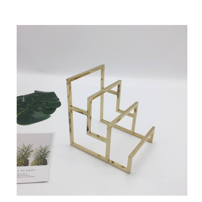 Stainless Steel Multi-layer Wallet Rack Display Stand