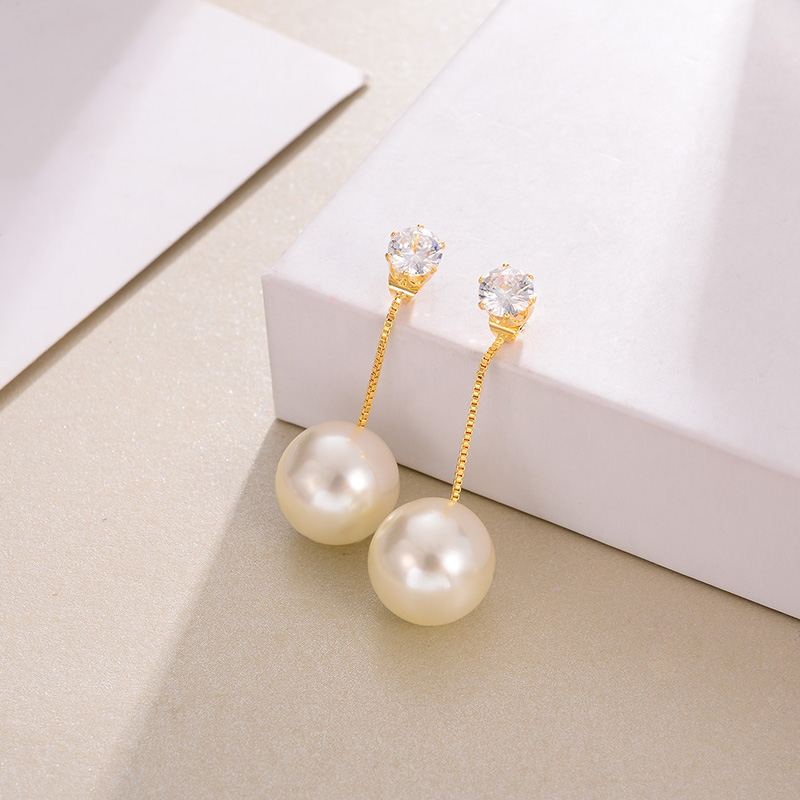 European And American Earrings Fashion Simple Female Pearl Earrings