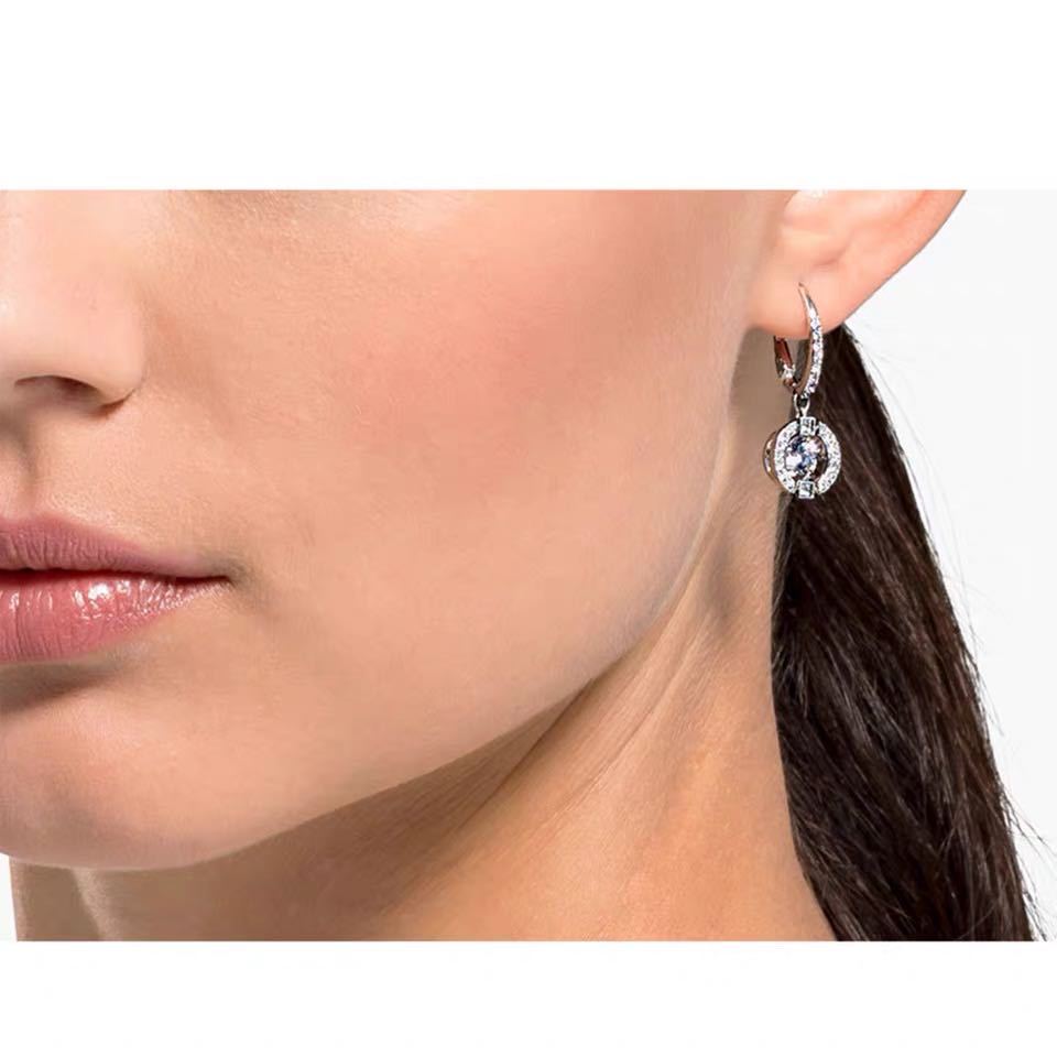 Shining Heart Charm Female Earrings Beating Heart Earrings
