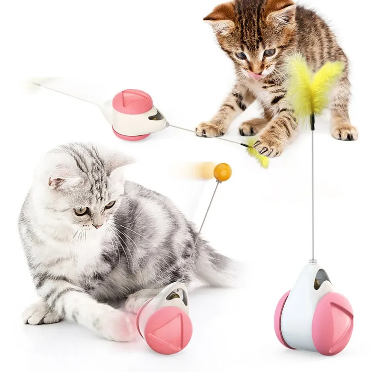 Balance swing car funny cat toy - Pink