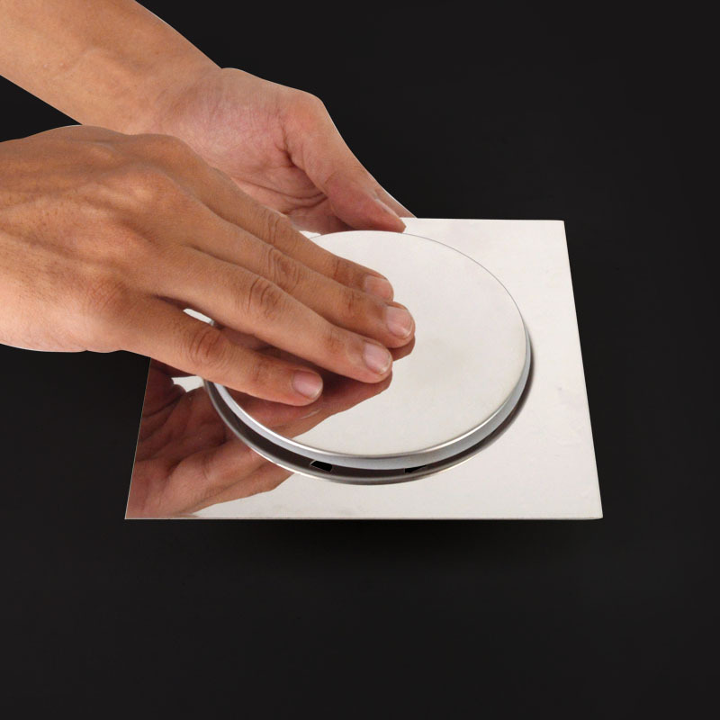 Stainless Steel Thickened Bounce Floor Drain Pedal Floor Drain Square Bounce Deodorant Bathroom