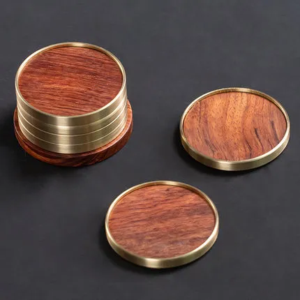 Copper Wood Combined With Teacup Insulation Pad - Rosewood