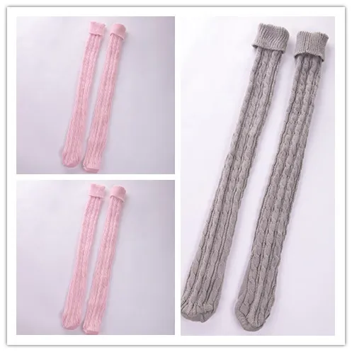 Long tube over the knee pile of socks - Bset