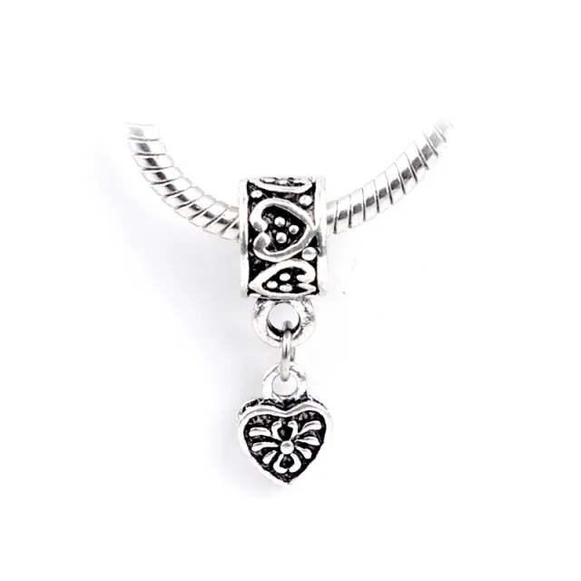 Love Pendant Accessories Big Hole Bead Pendant Silver - Shop at LoveMi