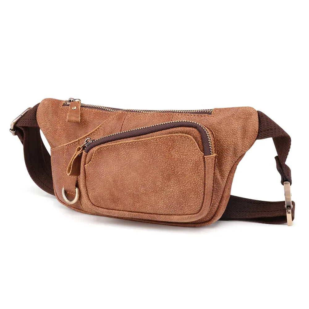 Crossbody Phone Waist Chest Bag Top Leather
