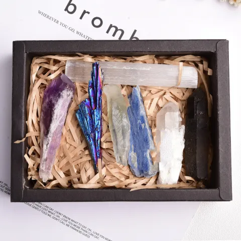 Raw Crystal Gift Box, natural stone