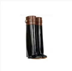 Knee-length Catwalk Fashion Boots Plus Size - Colour Matching-41 - View 1