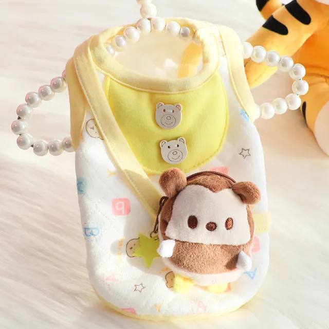 Autumn and Winter Cat Cute Backpack Cotton Vest Yellow - Shop at LoveMi