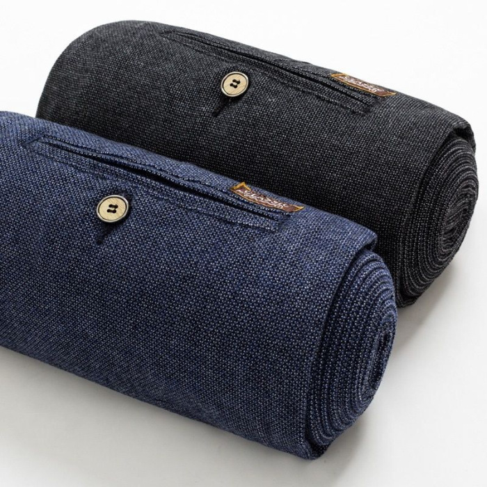 Men's Stretch Slim Casual Cotton And Linen Trousers