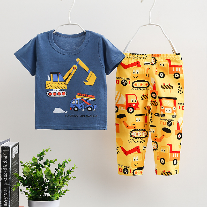 Thin Home Service Suit Short Sleeve Trousers Combination